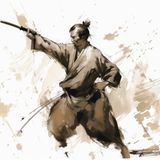 Samurai Action-Painting