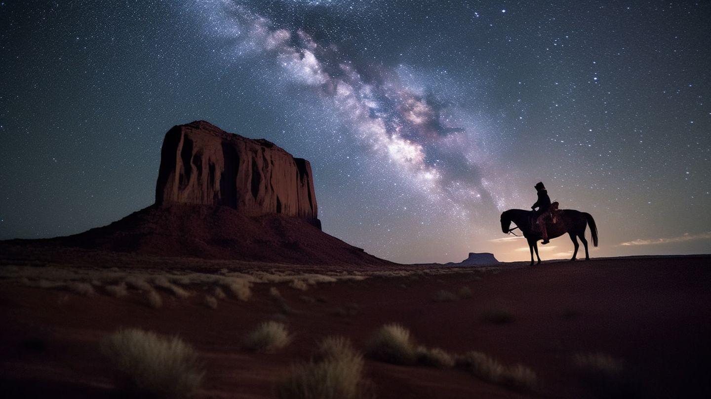Cowboy im Monument Valley