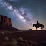 Cowboy im Monument Valley