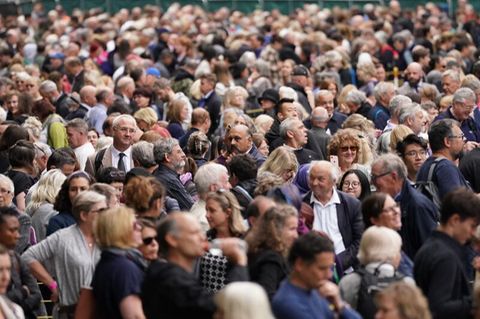 Menschenmasse in London