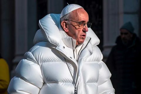 Papst Franziskus geht im stylischen Mantel viral: Was hinter dem Foto steckt