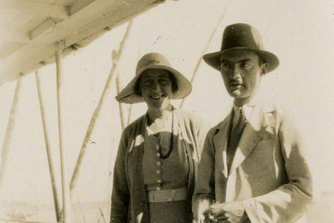 Autorin Agatha Christie im Jahr 1931 mit ihrem zweiten Ehemann, Max Mallowan