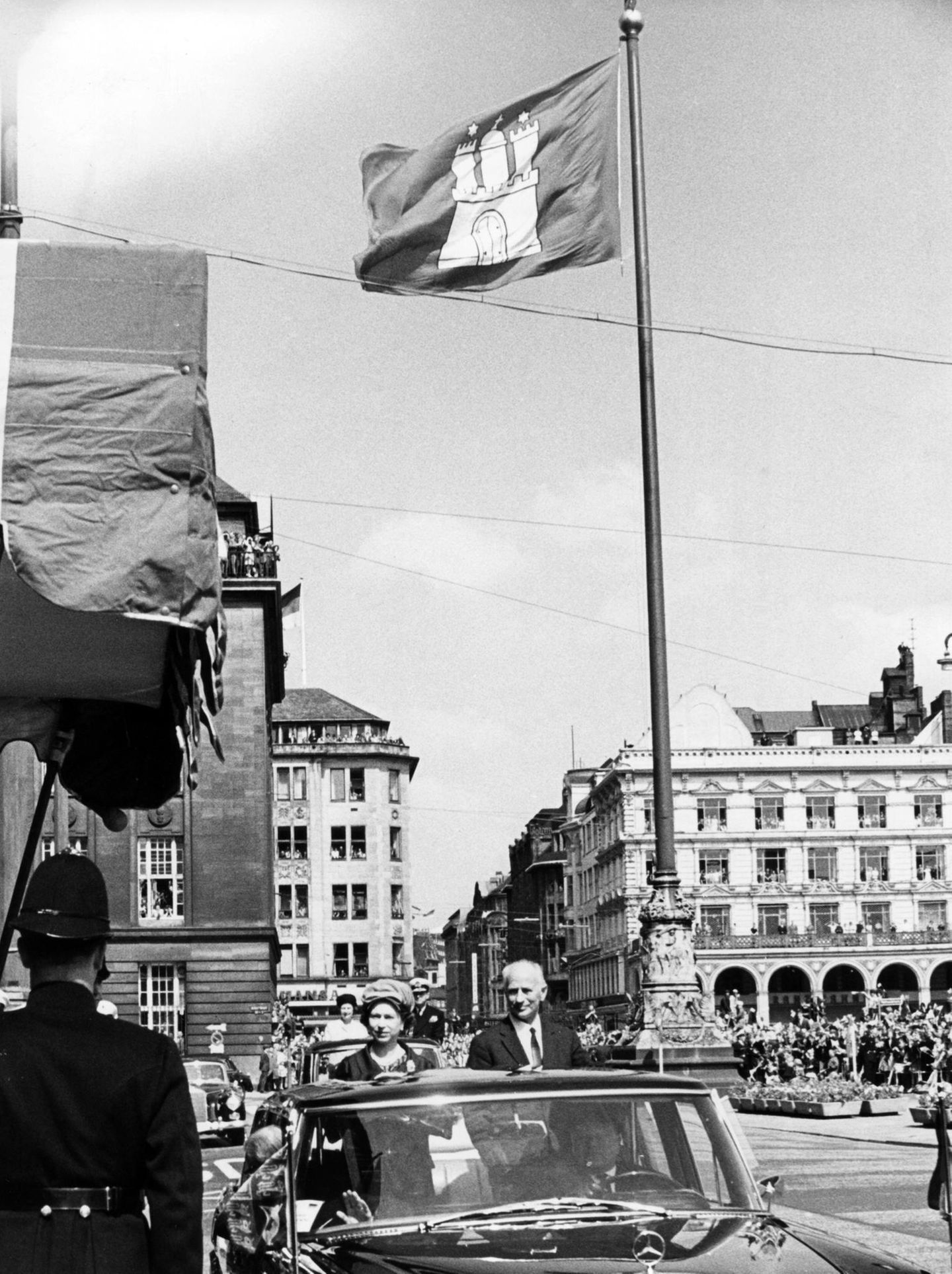 Queen Elizabeth II. in Hamburg
