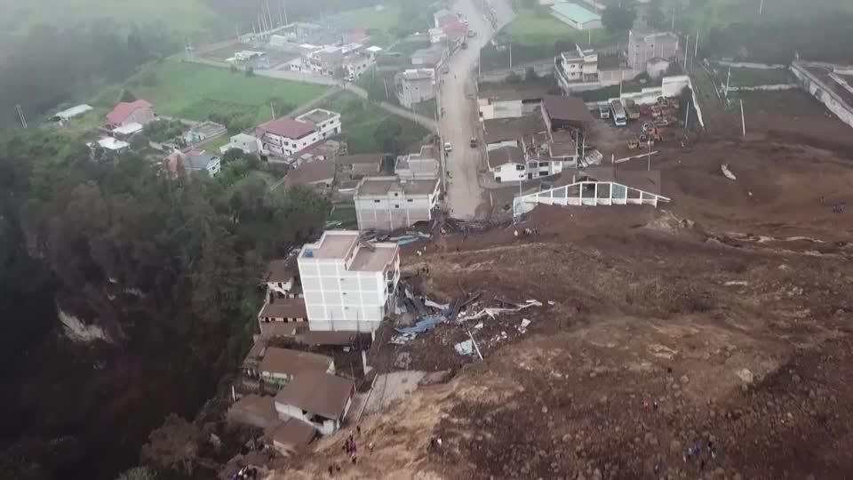 Video: Unwetter in Ecuador - Mindestens sieben Tote und 50 Vermisste bei Erdrutsch