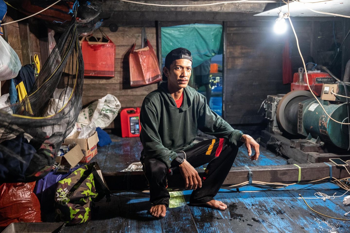 Hasanuddin, 26, ist Kapitän der "Doa Rescu". Finanziert hat er sein Boot mit einem Kredit