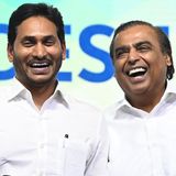 Y. S. Jaganmohan Reddy und Mukesh Ambani, der Vorsitzende und Geschäftsführer von Reliance Industries Limited