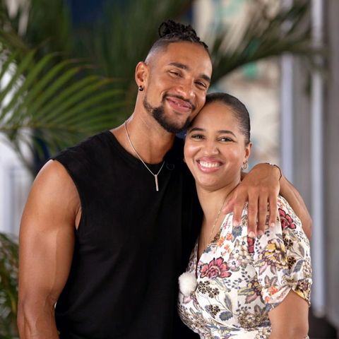 Bachelor David mit seiner Schwester Charlene, die in Miami lebt