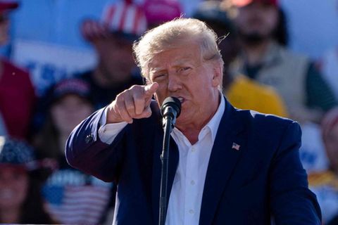 Ex-US-Präsident Donald Trump bei seinem Wahlkampfauftritt am Samstag in Waco, Texas