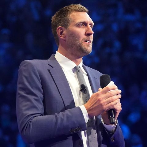 NBA-Legende Dirk Nowitzki, hier bei einer Zeremonie zu seinen Ehren in Dallas