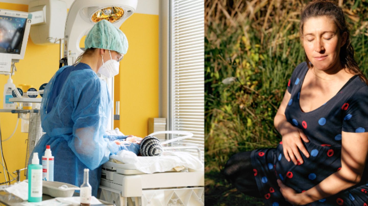 In der Klinik gibt es eine Rundumbetreuung, Julia Hamer, 39, in der 37. Woche will ihr Kind dennoch auf dem Geburtshof zur Welt bringen