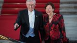 Der frühere Bundespräsident Horst Köhler mit seiner Frau Eva Luise waren ebenfalls nach Bellevue gekommen.