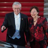 Der frühere Bundespräsident Horst Köhler mit seiner Frau Eva Luise waren ebenfalls nach Bellevue gekommen.