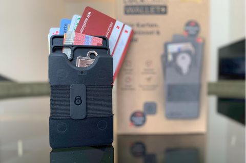 Das Lockcard Slim Wallet aus DHDL fasst Karten, Bargeld und Schlüssel