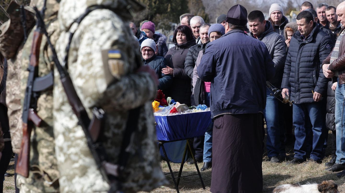 Beerdigung in Bachmut