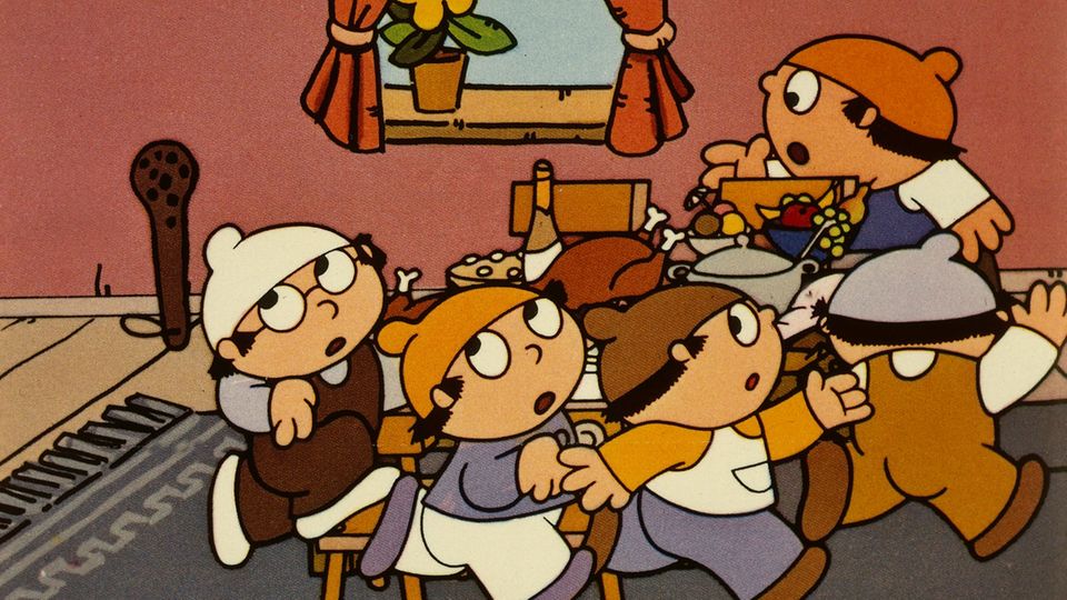 Die Mainzelmännchen, wie sie in den 1970er-Jahren aussahen