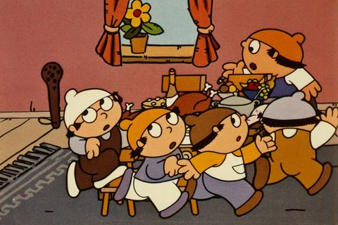 Die Mainzelmännchen, wie sie in den 1970er-Jahren aussahen