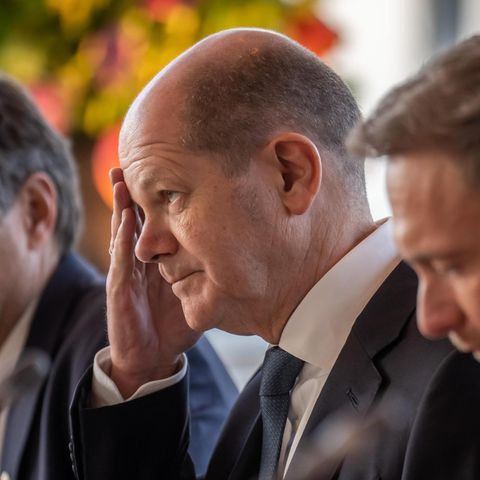 Zwei gegen einen? Das Duo Olaf Scholz und Christian Lindner mit dem Grünen Robert Habeck