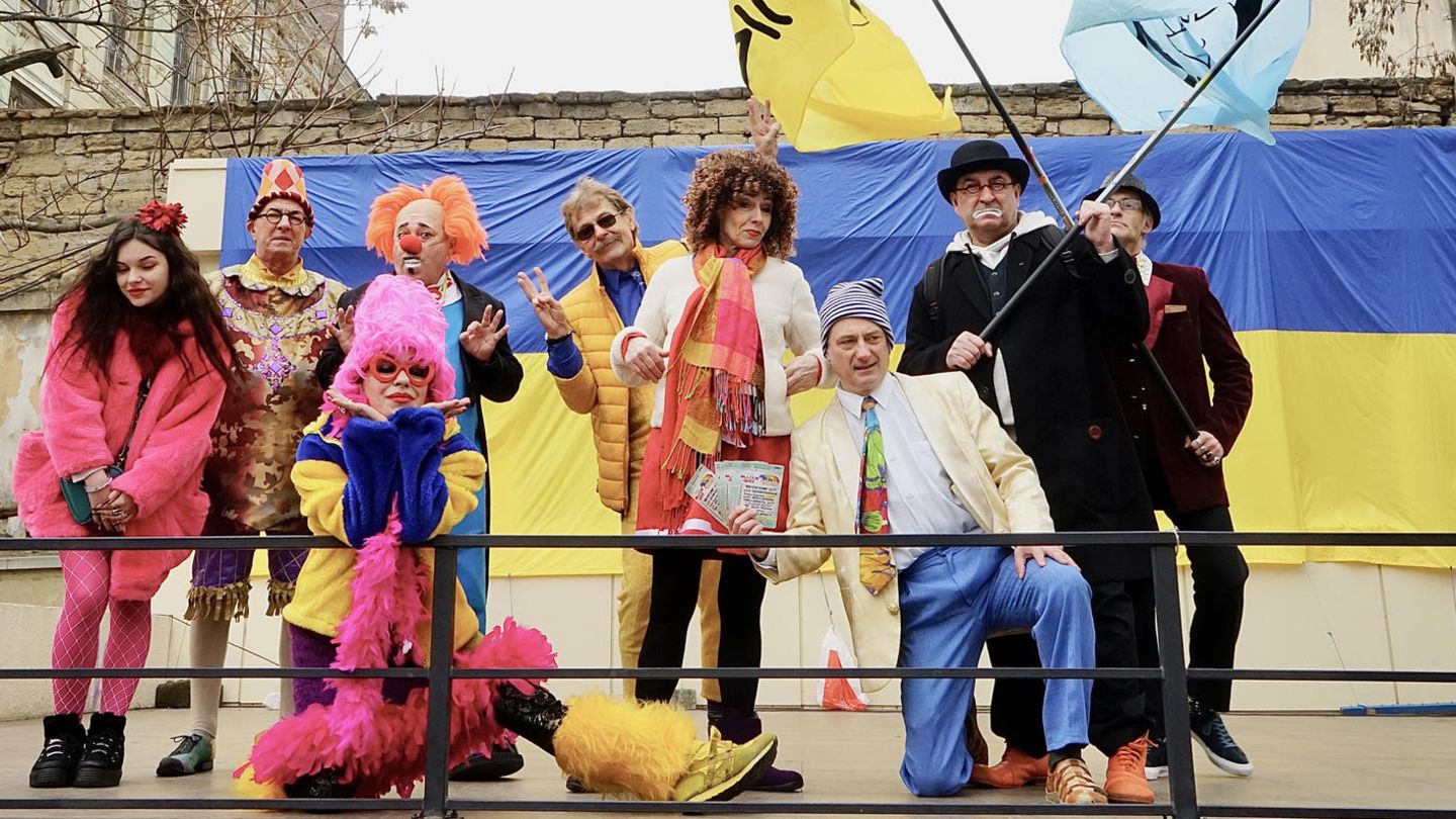 Krieg in der Ukraine: Die Humorina-Clowns in Odessa Die Humorina-Clowns in Odessa