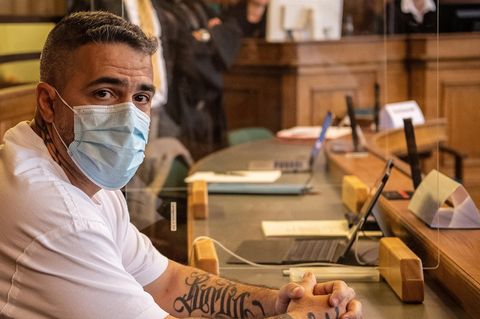 Anis Ferchichi, alias Bushido, vor Gericht in Berlin (Archivbild)