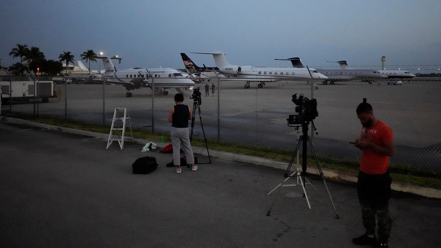 Journalisten Palm Beach Airport