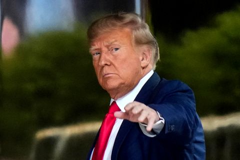 Donald Trump, ehemaliger Präsident der USA, bei seiner Ankunft am Trump Tower in New York