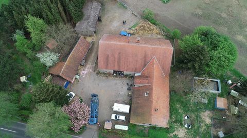 Luftbild des Hofs in Hille