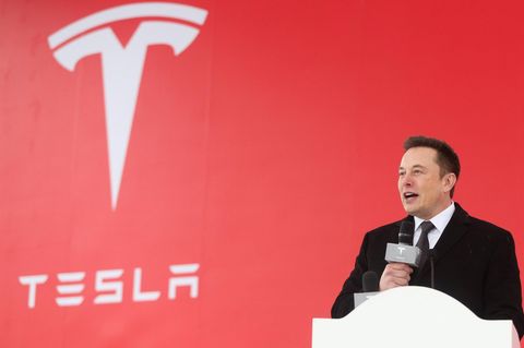 Elon Musk 2019 bei der Eröffnung der Gigafactory in Shanghai