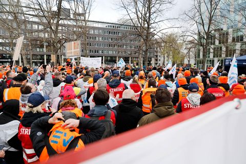 Streik der Gewerkschaften am 27.03. in Berlin
