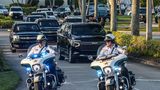 Trumps Autokolonne in Florida