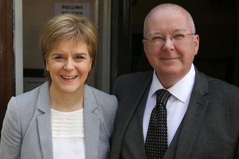 Schottlands Ex-Premierministerin Nicola Sturgeon mit ihrem Ehemall Peter Murrell