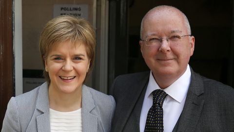 Schottlands Ex-Premierministerin Nicola Sturgeon mit ihrem Ehemall Peter Murrell