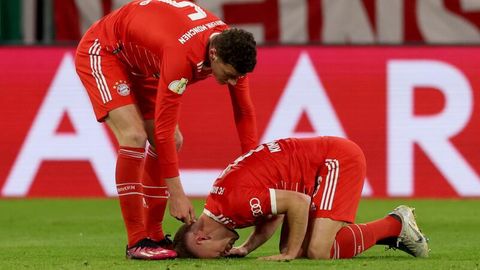 FC Bayern Spieler im DFB-Pokalspiel