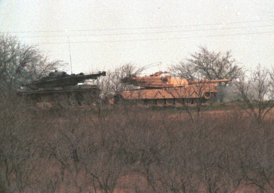 Mount Carmel Waco Panzer Sekten-Drama Auch Panzer wurden bei der Belagerung eingesetzt