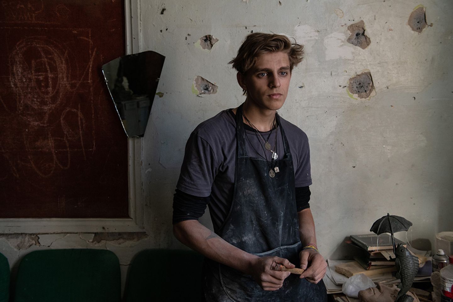Teenager in der Ukraine: Bildhauer Konstantin