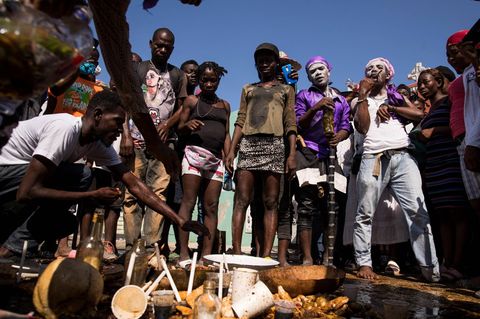 Vodou-Zeremonie in Haiti