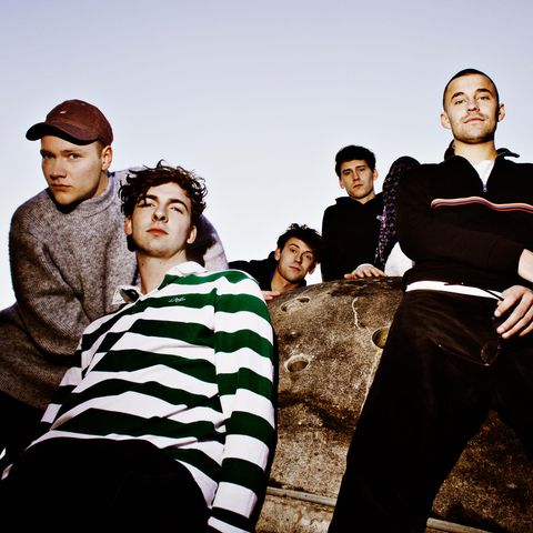 Bruno Alexander, Max Mattis, Emil und Oskar Belton sowie Leonard Fuchs (v. l. n. r.).