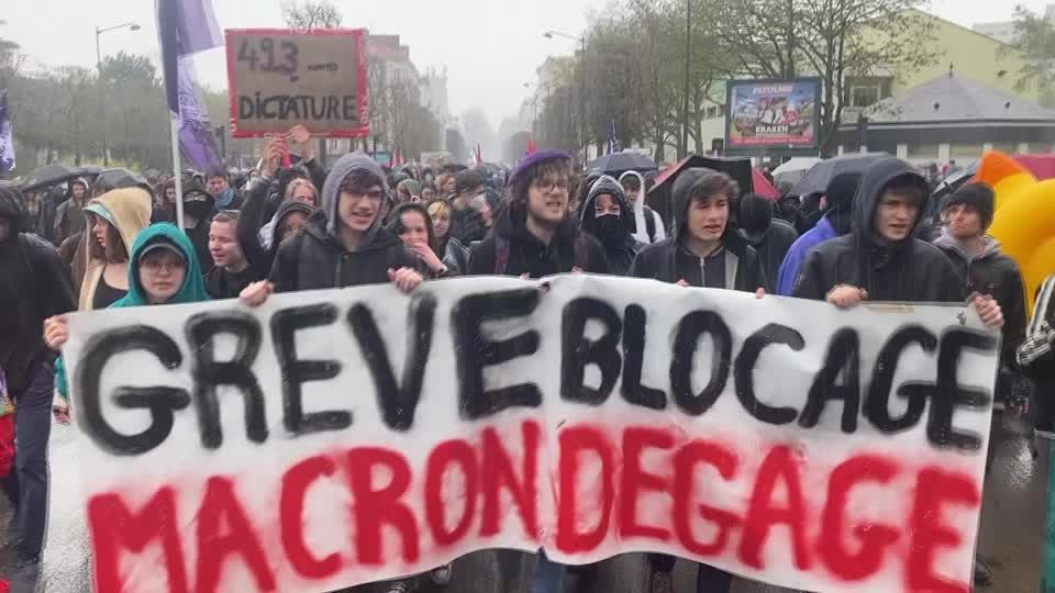 Video: Frankreich: Erneut landesweite Proteste gegen die Rentenreform