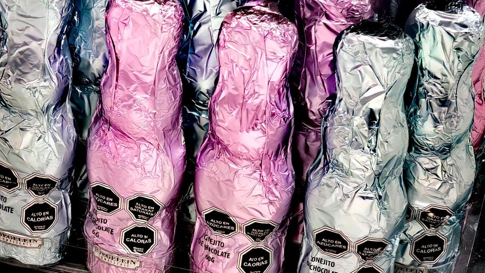 Chile: Schokohasen im "Jumbo" Supermarkt