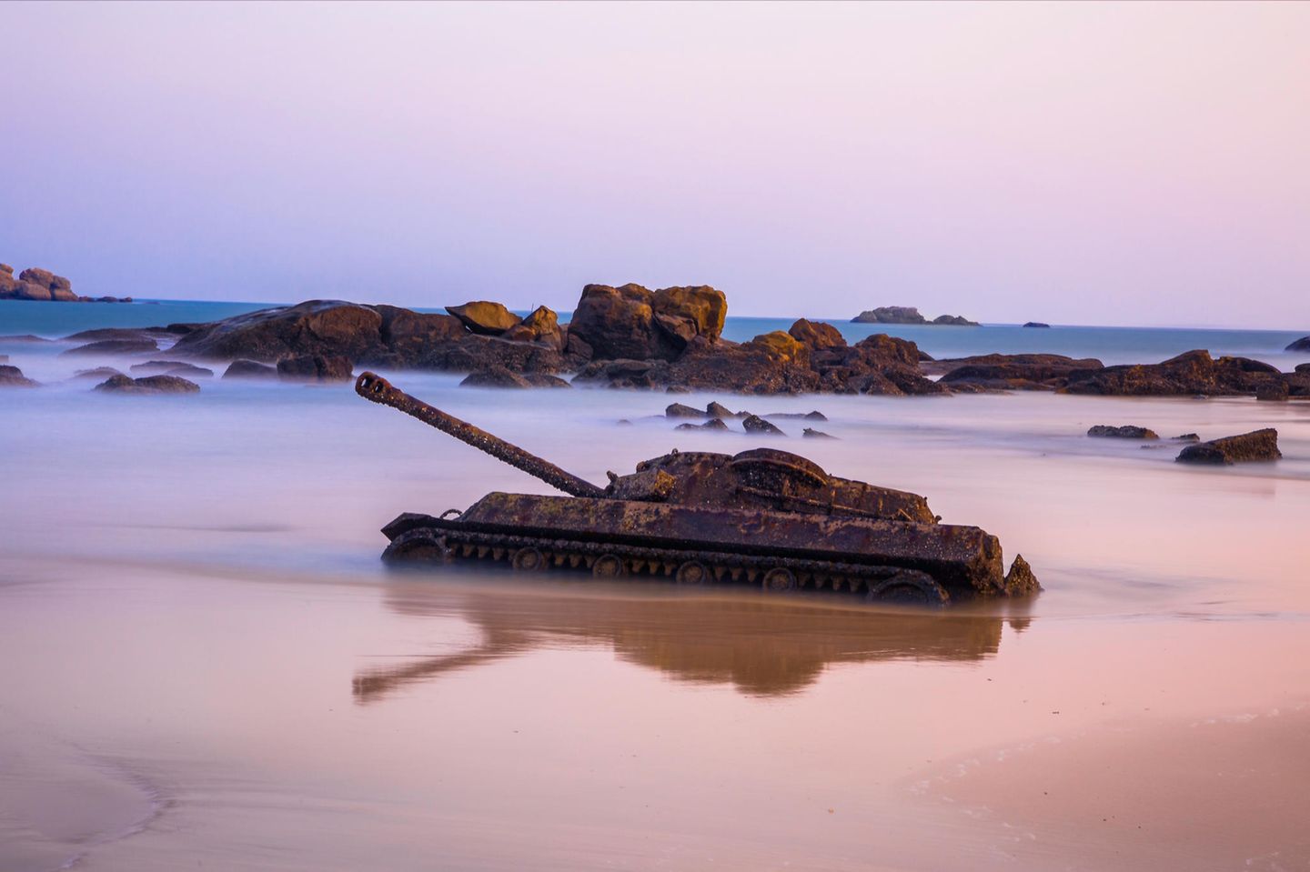 Diesen verlassenen Panzer fand Markus Gebauer in Taiwan. 