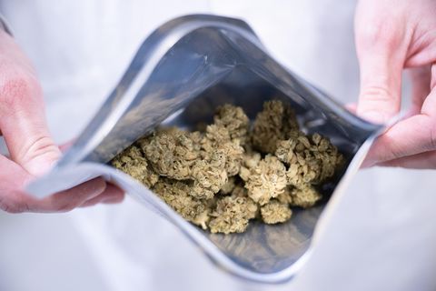 Medizinisches Cannabis in einem Tütchen