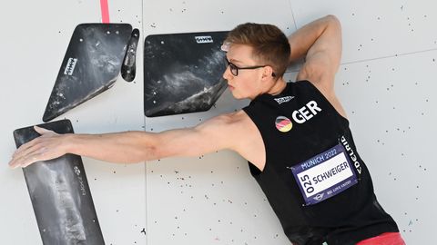 Christoph Schweiger war bei den European Championships am Start und schaffte es bis ins Halbfinale