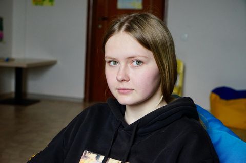 Porträt von ukrainischer Minderjähriger Jewgenija Kondratjewa