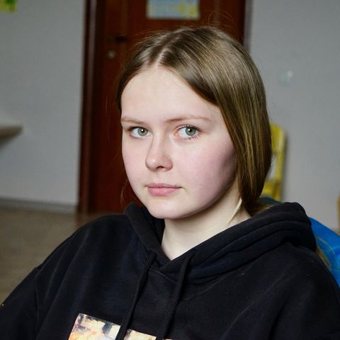 Porträt von ukrainischer Minderjähriger Jewgenija Kondratjewa
