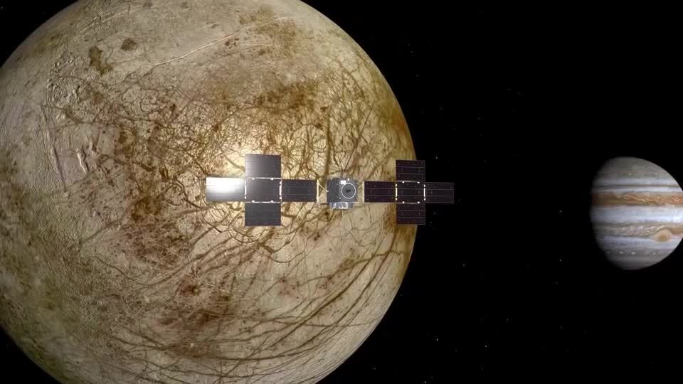 Video: Der Countdown läuft: Esa-Mission soll Jupiter erforschen Video: Der Countdown läuft: Esa-Mission soll Jupiter erforschen