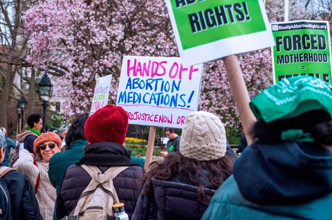 Abtreibungsdemo in New York