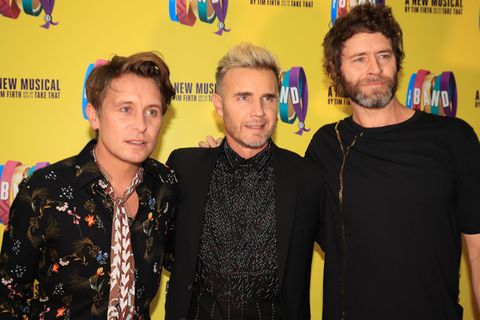 Erste Auftritte bestägt: Take That: Mark Owen, Gary Barlow und Howard Donald (von links) werden auf der krönung von Charles III. auftreten