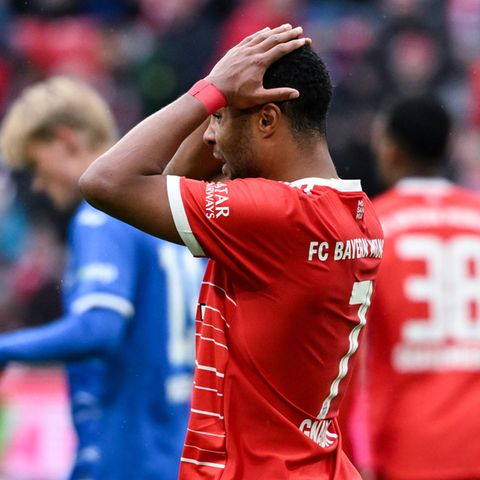 Serge Gnabry vom FC Bayern München im Spiel gegen TSG 1899 Hoffenheim