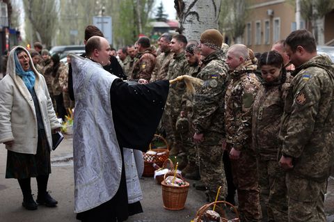 In der Ukraine gab es trotz des orthodoxen Osterfestes Angriffe. 