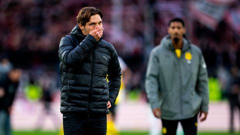 "Unnötig" und "dumm": Dortmunds Trainer Edin Terzic war nach dem 3:3 in Stuttgart bedient.