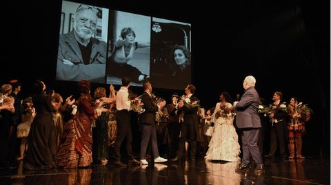Am Sonntag feierte das Erfolgsmusical "Phantom der Oper" seinen Abschied vom New Yorker Broadway